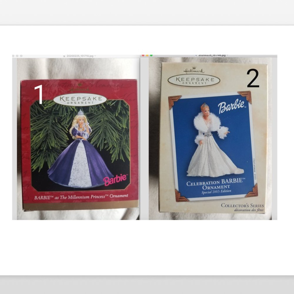 Hallmark Keepsake Barbie Ornaments